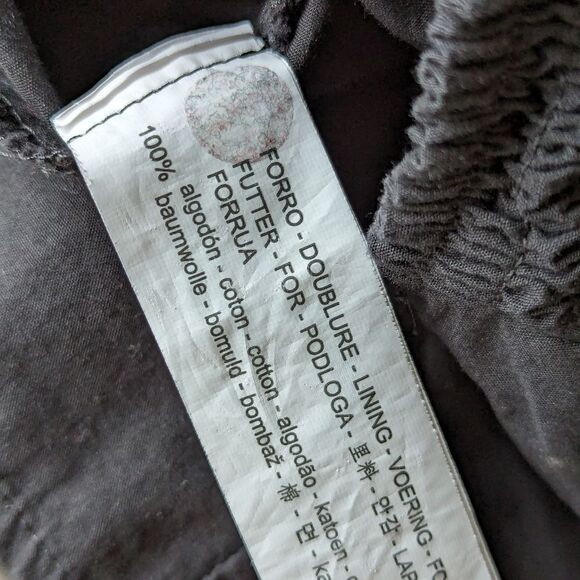 Zara Cutout Back Lantern Sleeve Cropped Sweetheart Neckline Smocked Top Sz M - Picture 7 of 8